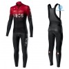 Tenue Maillot M/L + Collant à Bretelles 2020 TEAM INEOS Hiver Thermal Fleece N001